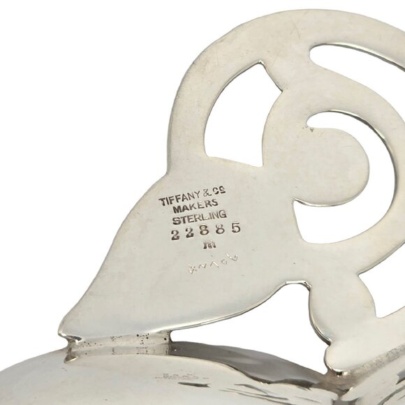 Tiffany & Co Sterling Silver Leaf Dish/Bowl 22885 w/Monogram #19273 - Picture 8 of 10